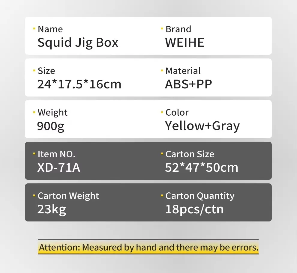 WEIHE XD-71A Tragbare Holz-Garnelenbox Tintenfisch-Köderbox ABS+PP Material Verschleißfest – Detail 9