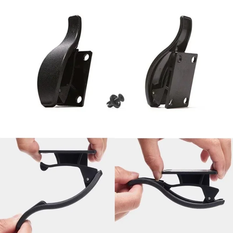 4PC Universal Car Seat Back Hook Multi-purpose Trunk Umbrella Holder Car Umbrella Fixing Bracket Seat Back Hook Interior Storage