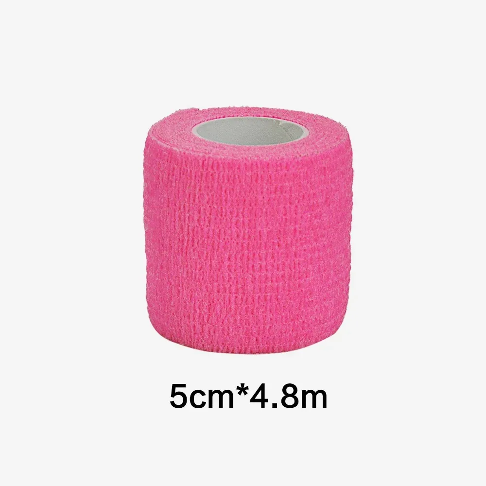 light pink Medical Gauze Bandage Self-adhesive Breathable Elastic Bandages for Sports Fixing Finger Wrist Leg