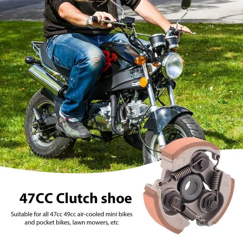 49CC Mini Engine Heavy Duty Aluminium Small Shoe Motor Waterproof 3-Shoes Centrifugal Clutch Replacement For 47CC 49CC Engine