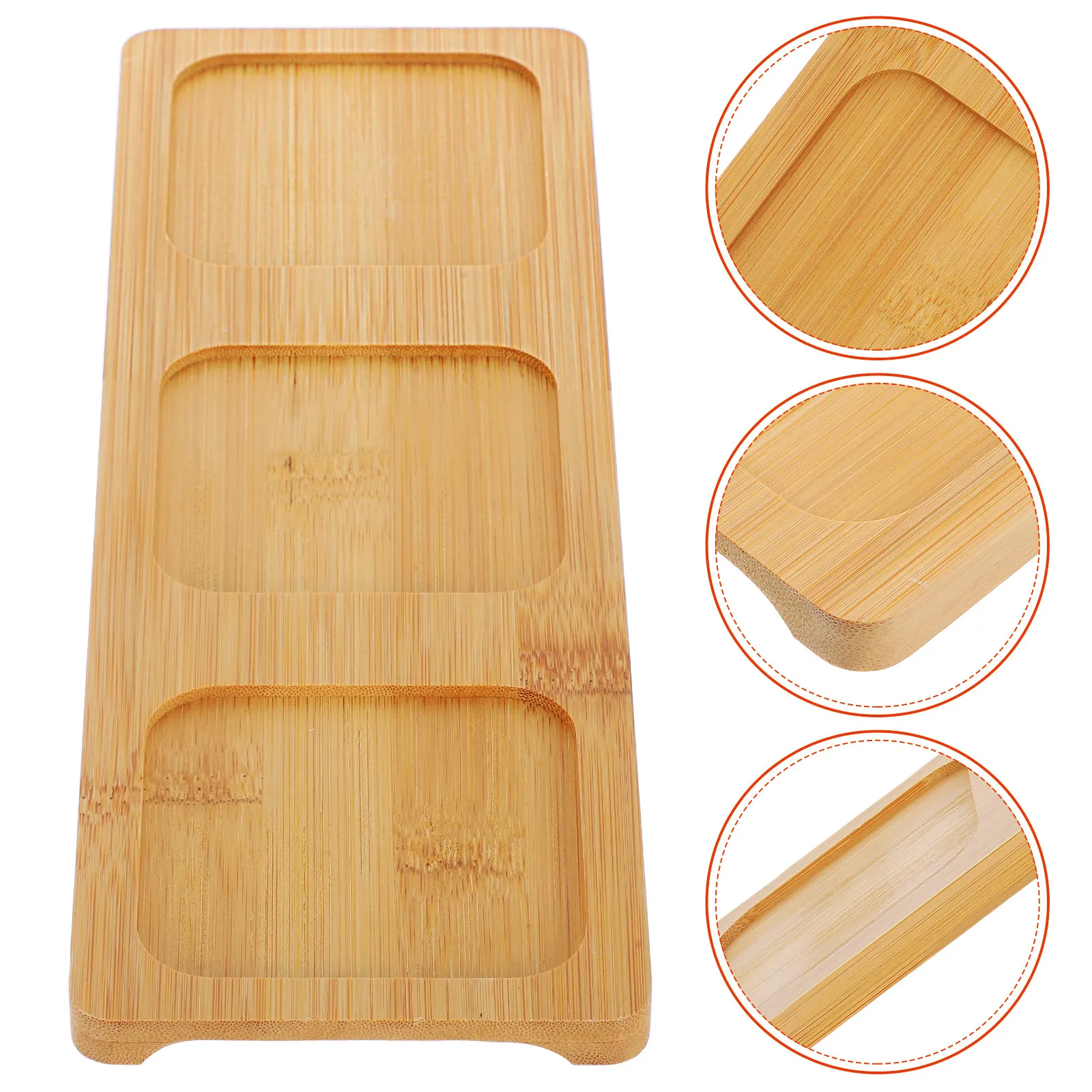 Bamboo Beer Flight Board 3 Hole Glass Holder Tasting Paddle Serving Tray Home Bar Drink Display Glasses Holder for Beer