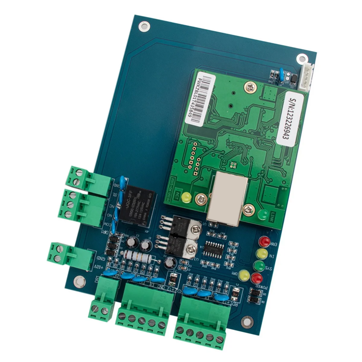 ABGI-2X ACB-002 TCP/IP Rete Wiegand 26 Scheda di controllo del pannello di accesso alle presenze per 2 porte