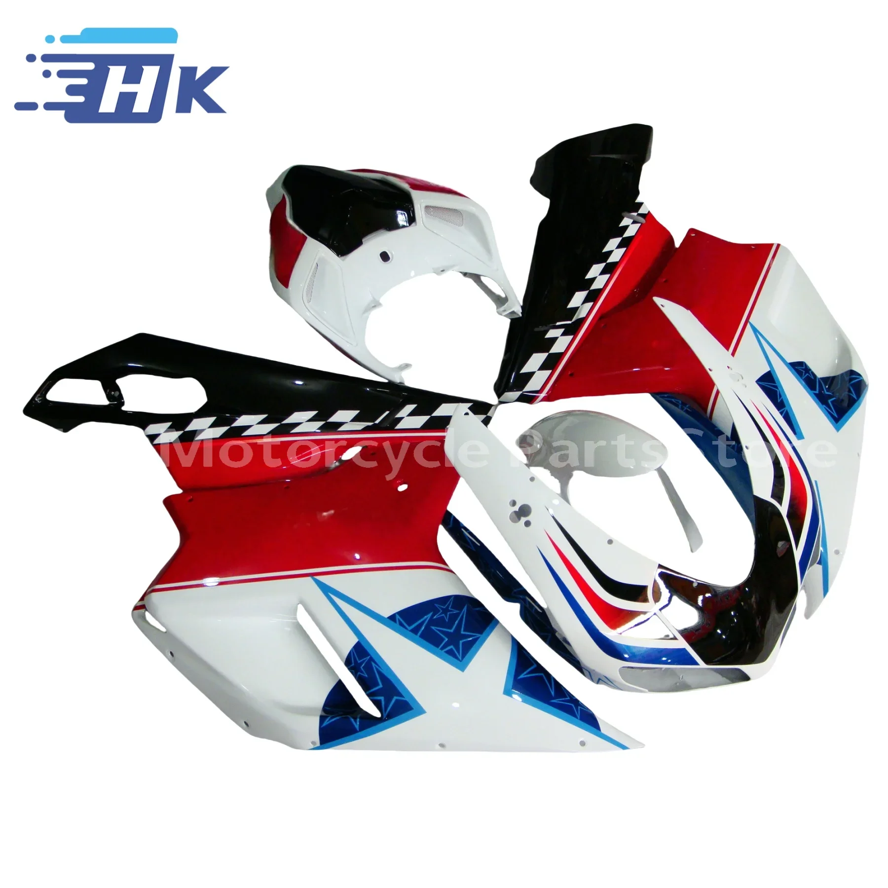 Fit For Ducati 848 1098 1198 07-11 Injection Fairing Kit Motorcycle Body Kit 848 1098 1198 07 08 09 10 11
