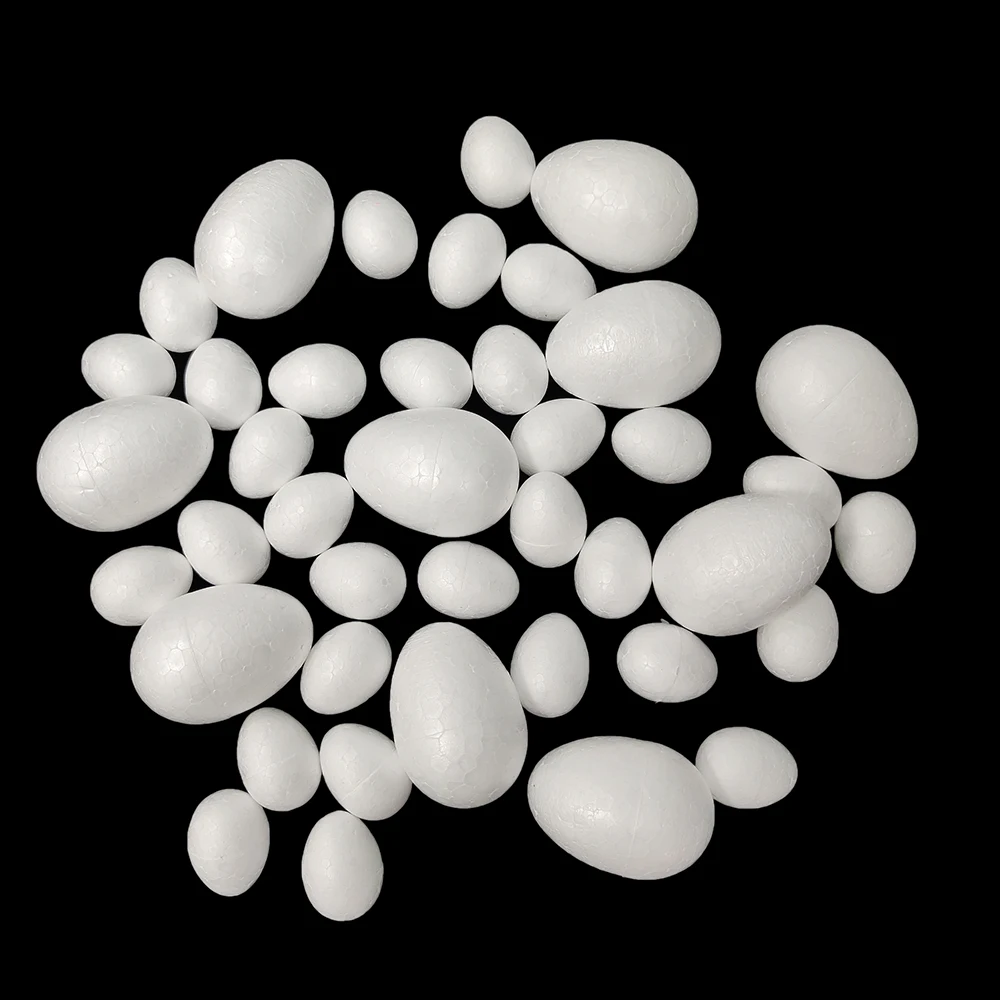 20/50 Stück Bemalbare Schaum-Ostereier für Kinder DIY Weiße Eier Kreatives Ostergeschenk Bastelbedarf Osterdekoration für Zuhause 2026 – Detail 5