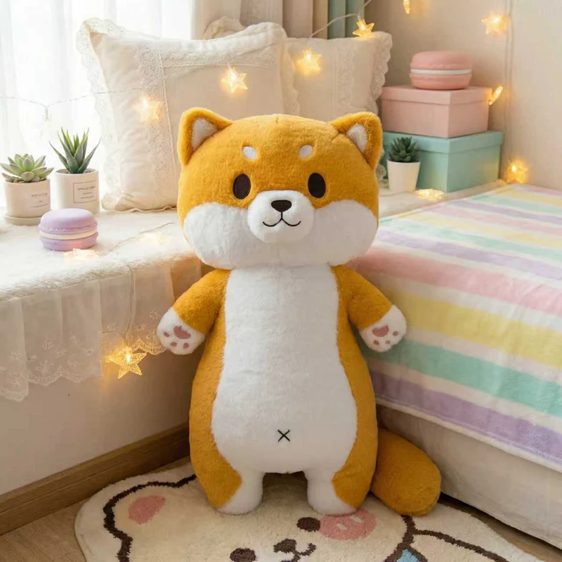 

Anime Shiba Inu Dog Plush Toy Soft Stuffed Standing Puppy Plush Gift Cartoon Dog Throw Pillow Bed Nap Cushion Birthday Gift