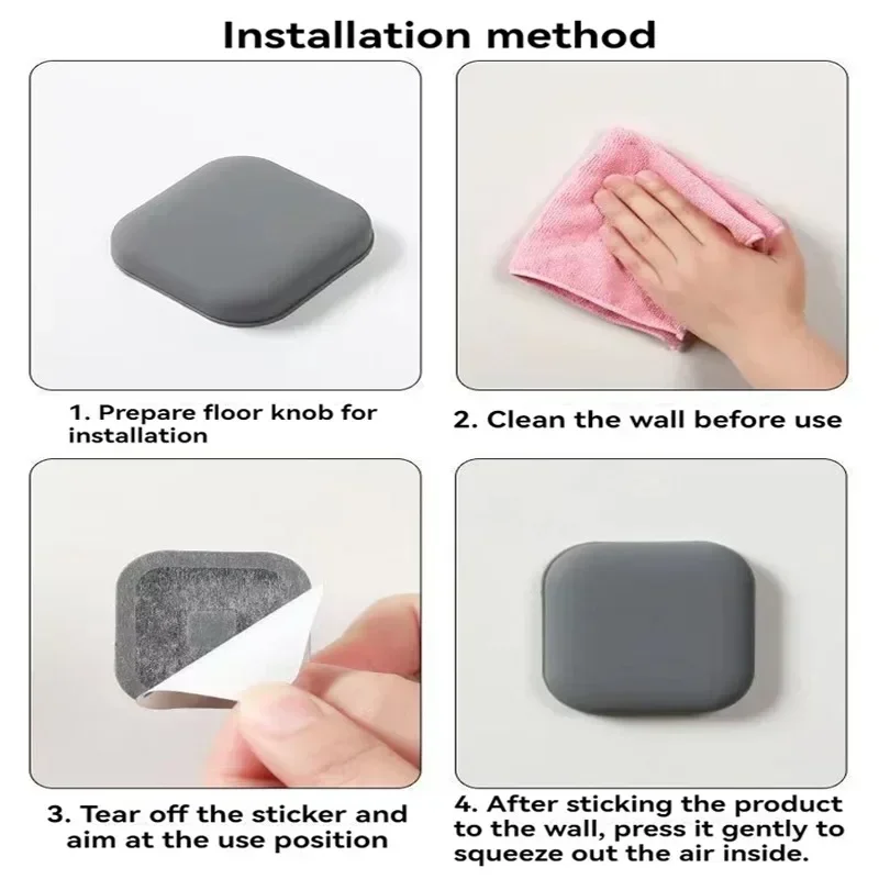 وسادة سيليكون لإيقاف الباب ، حماية للجدار ، ذاتية اللصق ، صامتة ، ضد الصدمات ، واقية ، ملحقات ديكور المنزل ، 1 ، 3 ، 5 #6