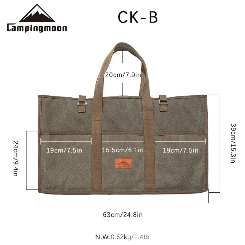 

2024 mew Camping Storage Canvas Bag Portable Canvas Table Bag Multifunctional Outdoor Camping Storage Canvas Bag