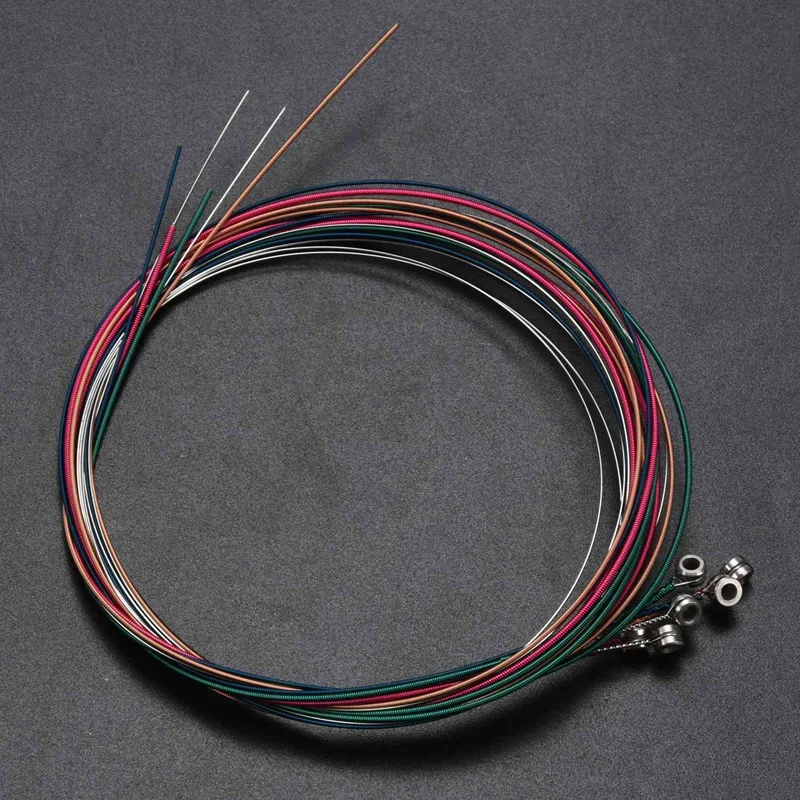 24X سلسلة ألوان قوس قزح ملونة للجيتار الصوتي