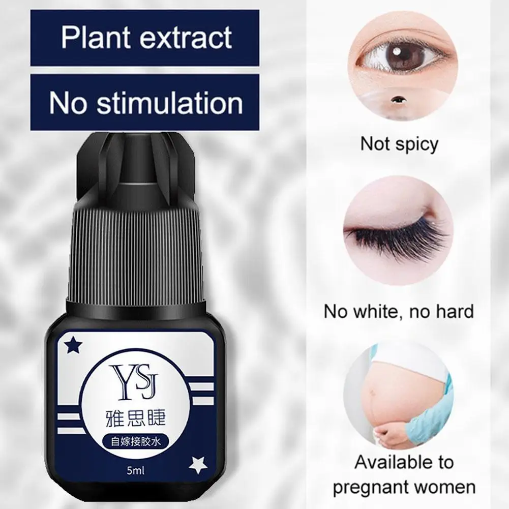 5ml Grafted Eyelashes Extension Glue Waterproof Long Lasting Firm Quickily Drying No-irritant Black Eyelash Glue Makeup Tools