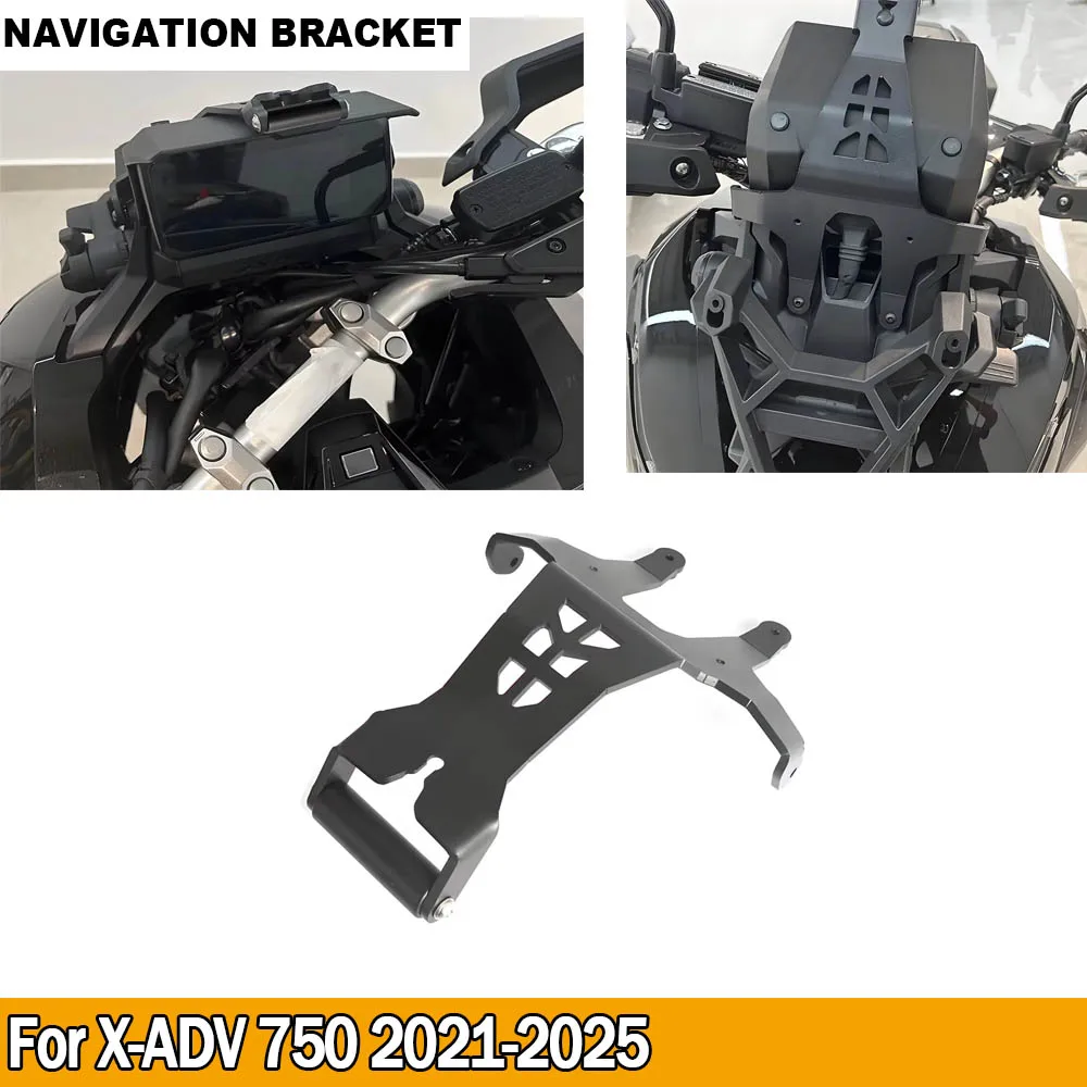 

For Honda X-ADV 750 XADV750 2021-2025 2024 2023 New Motorcycle Navigation Bracket Stand Holder Phone GPS Plate Support