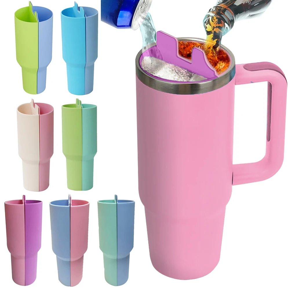 Silicone Mug Liner Divider Water Bottle Liner Water Cup Double-Flavor Lining for Stanley 40oz Cup Accessories