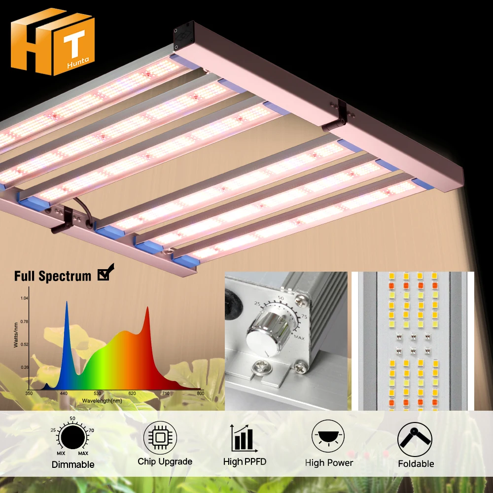 Foldable Full Spectrum LED Grow Light LM281B 240W 320W 480W For Plants Grow Light Indoor Flower Seeds Hydroponics Dimmable Lamp