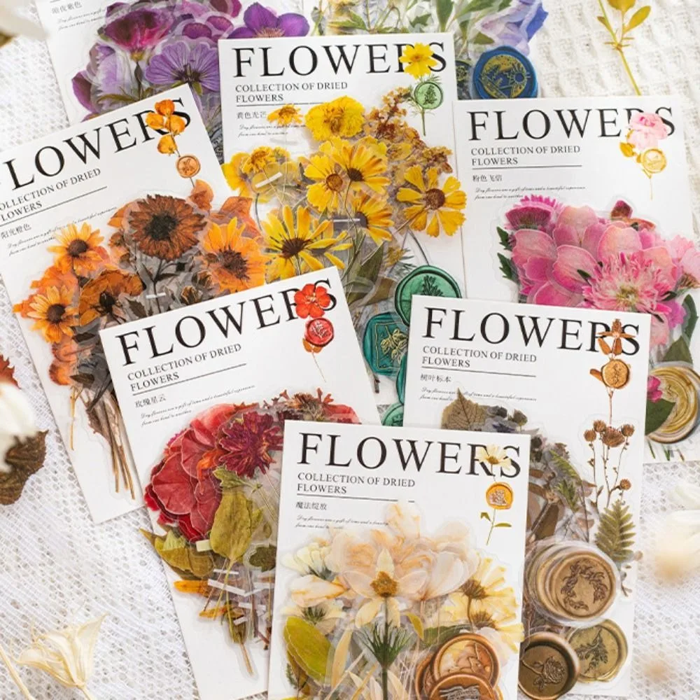 Floral Flower Sticker Leaf Wall Decor Decals DIY Decorative Sticker Self-contained Adhesive Graffiti Decoration