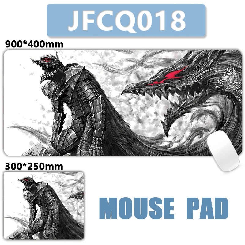 Berserk Guts Berserker Armor XXL Mouse Pad Large Computer Laptop Non-slip Office Keyboard Mats Desk Mat Sexy Girl Mousepad