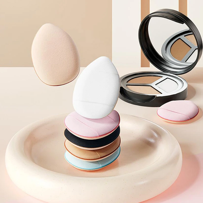 Mini fondotinta per dita, piccolo cuscino d'aria, spugna in polvere, correttore per il viso, crema Bb, applicatore cosmetico, strumenti per il trucco