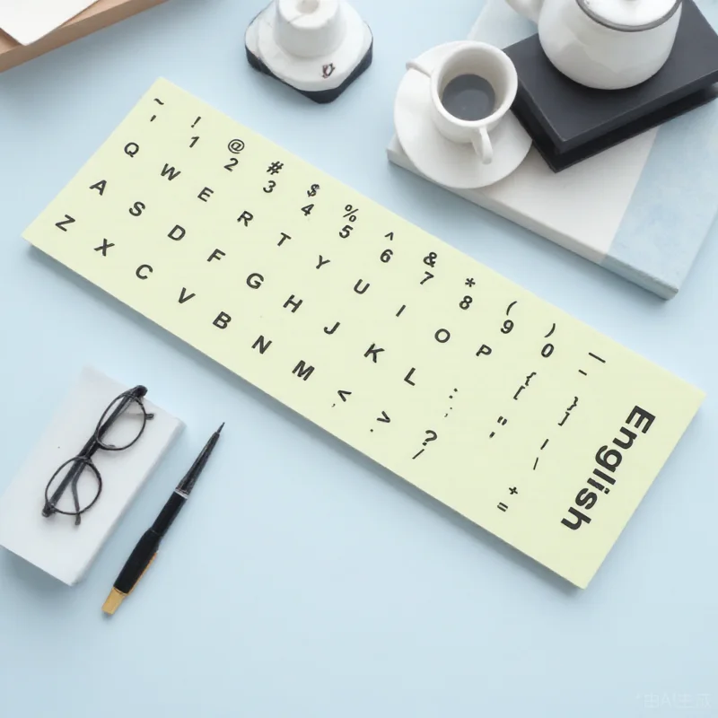 

1.3X1.1Cm Glow In The Dark Keyboard Night Light Letter Stickers For Laptop Desktop Keyboard Fluorescent Computer Accessory Easy