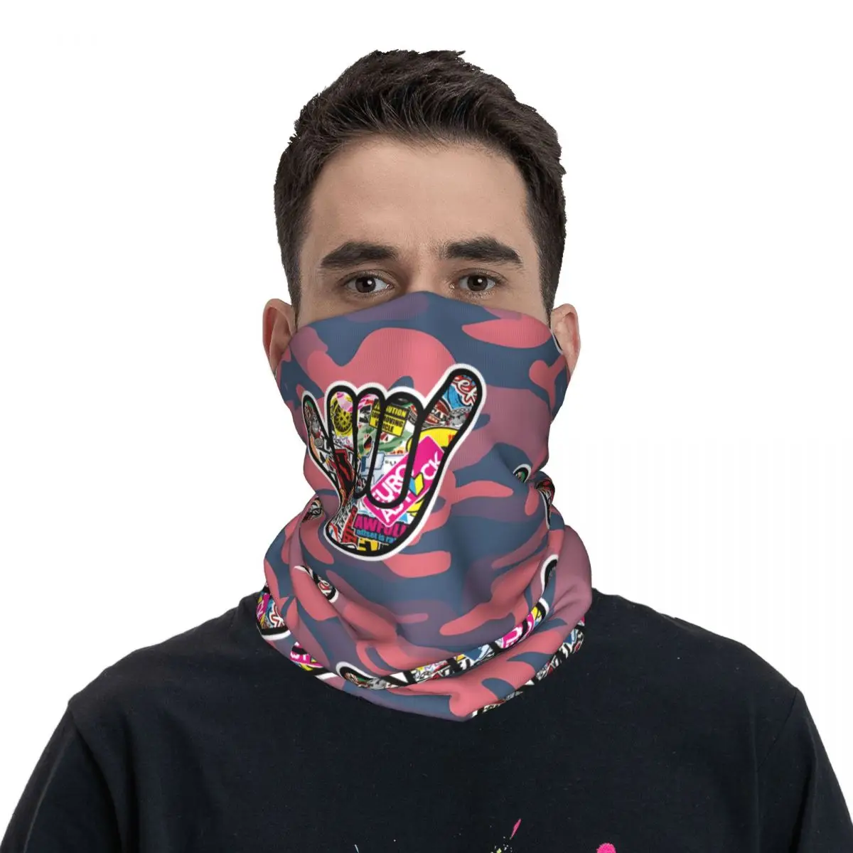 Funny J-JDM Bandana Neck Gaiter Motocross Face Scarf Cycling Scarf Hiking Unisex Adult Washable