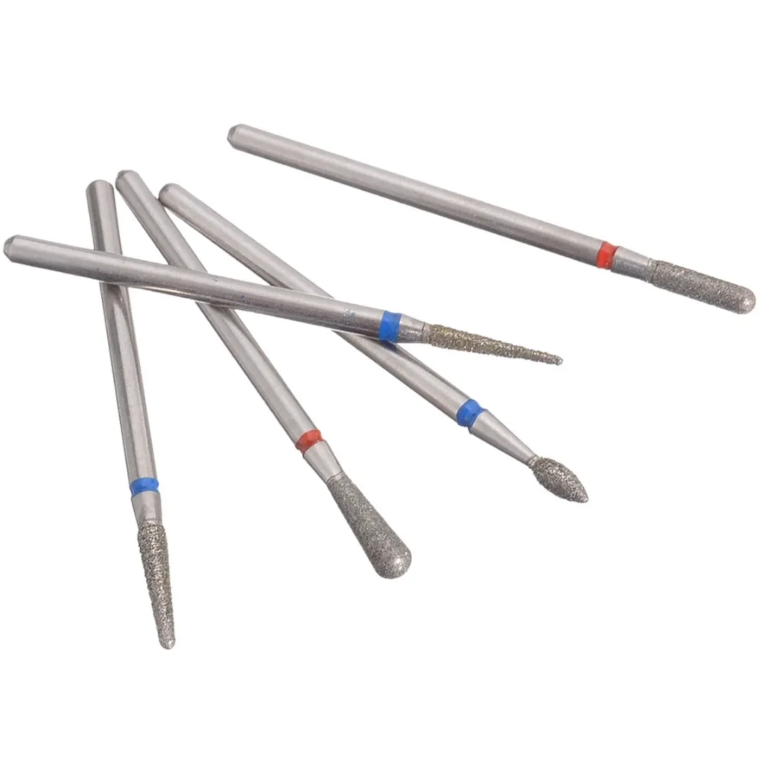 30pcs/set Diamond Nail Drill Bit Manicure Cutters Rotary Burr Nail Accessories Spiral Manicure Milling Cutter Tool