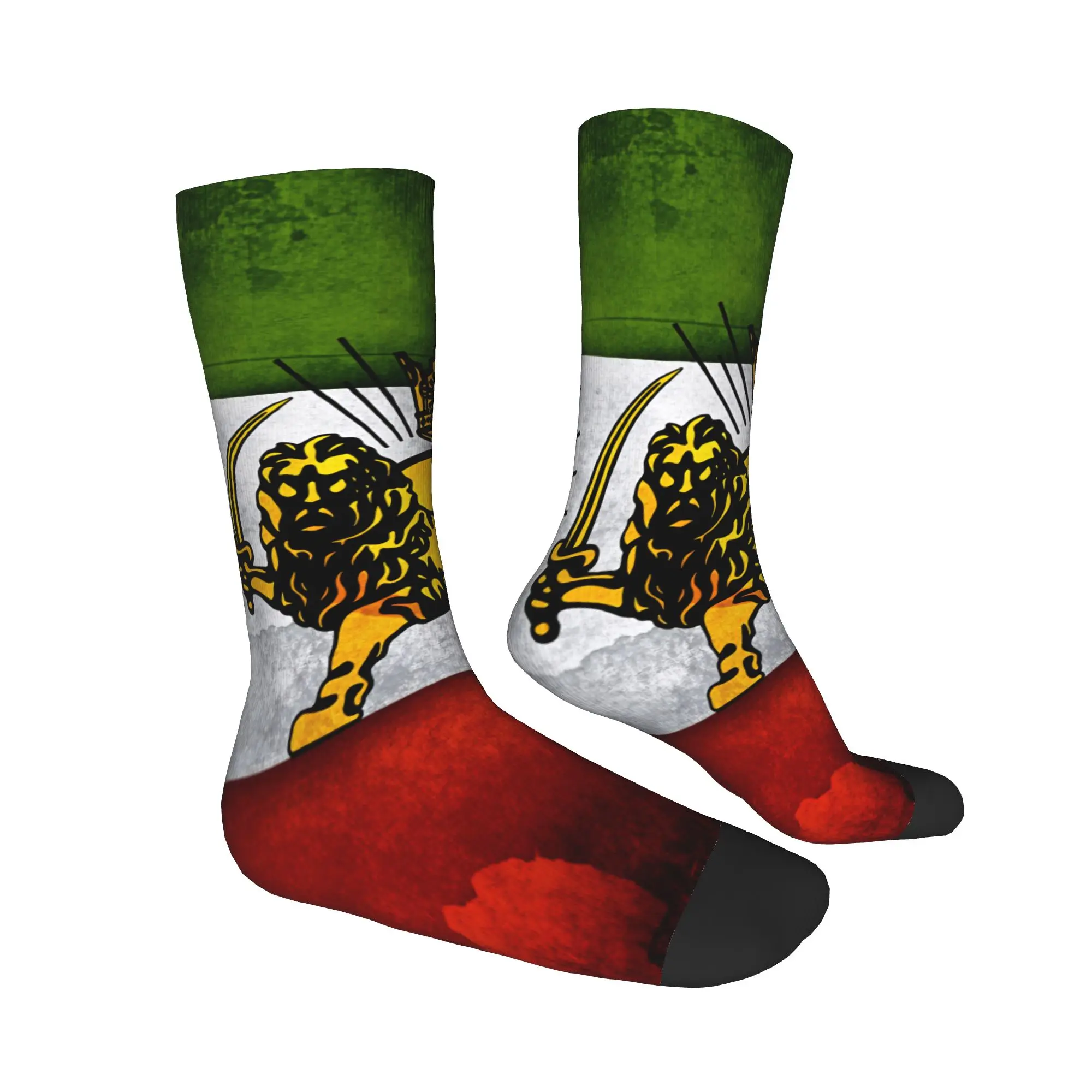 

Flag Of Iran Stockings Adults Men Socks Soft Kawaii Socks Spring Cycling Non Skid Printed Socks Gift