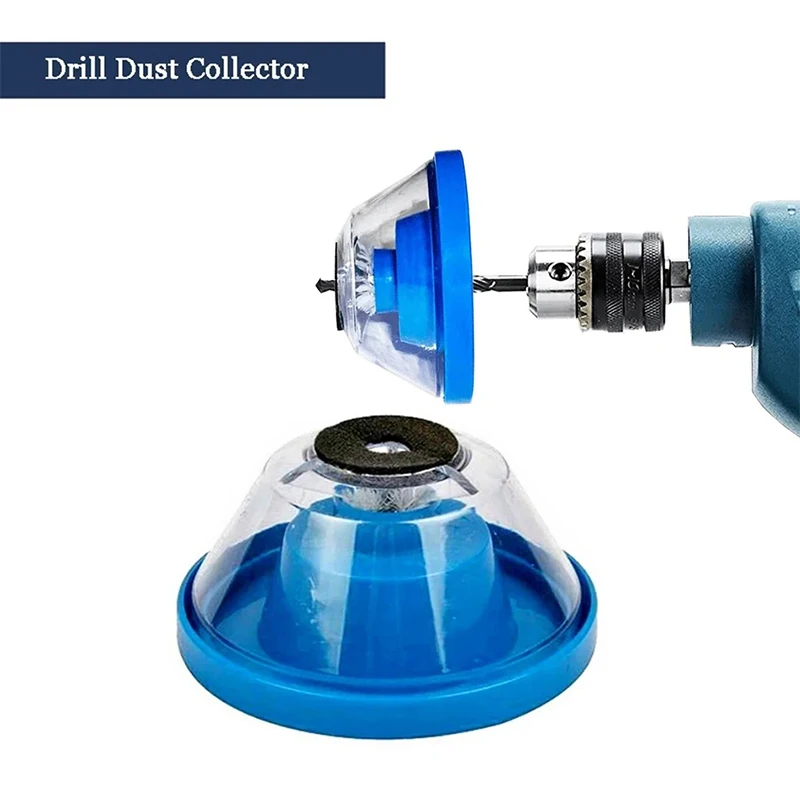 

1-2 шт. Миниатюрный синий пылесборник-чаша для электродрели, аксессуар для ударных молотков и электроинструментов