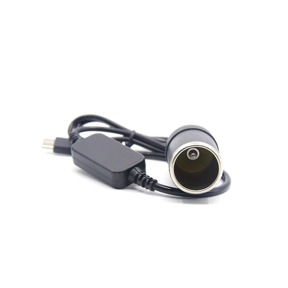 USB نوع C PD إلى 12 فولت محول سيارة ولاعة السجائر المقبس حماية عالية الحالية للقيادة مسجل ، لتحديد المواقع E-Dog ، مروحة ، شاحن سيارة