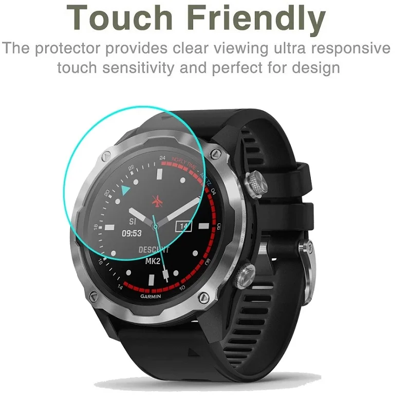 Screen Protector Compatible for Garmin Descent MK2 MK2i MK2s MK1 Film Hydrogel Protective Film Anti Scratch