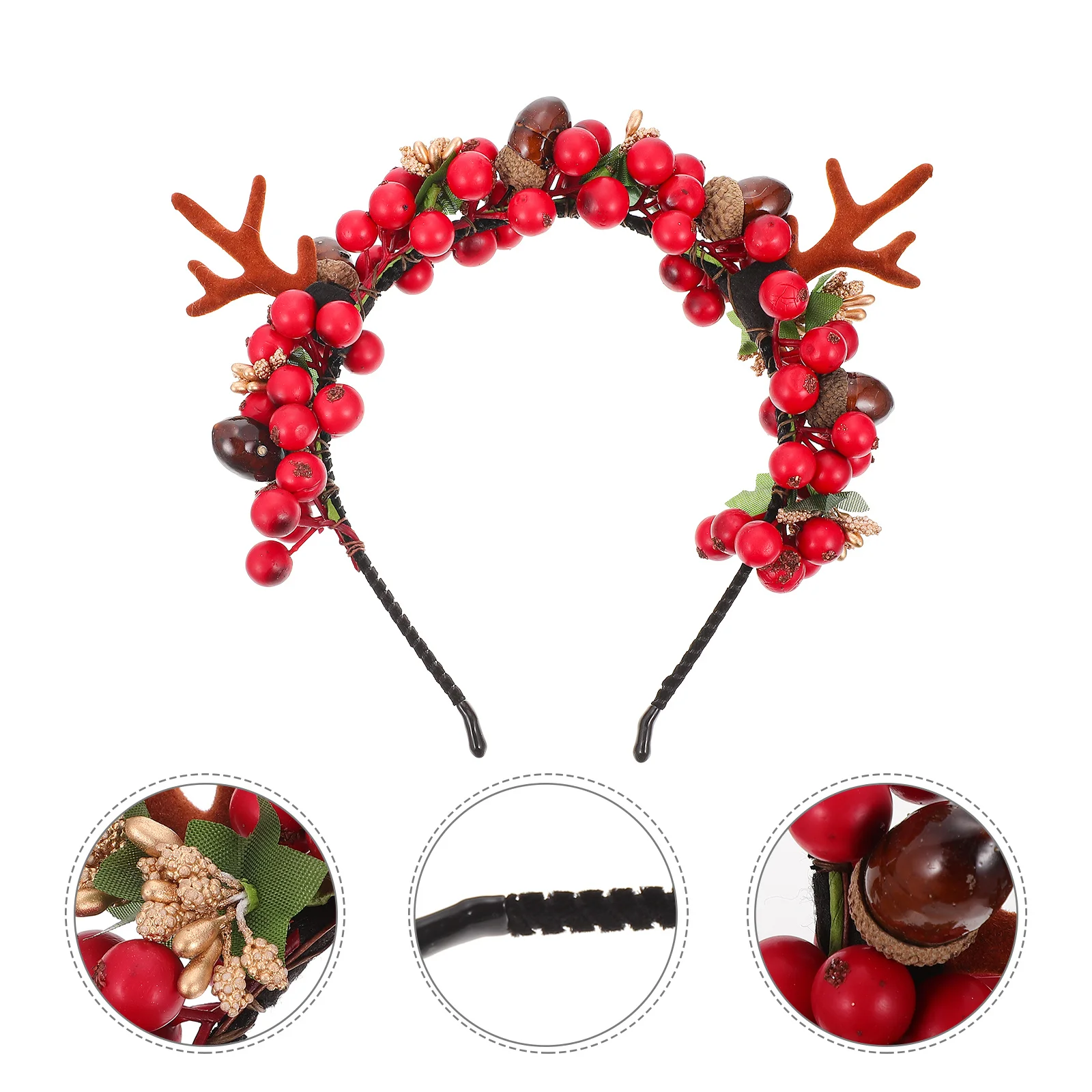

Series Antler Hairband Adorable Xmas Party Headwear Christmas Hair Accessory Festive Holiday Decoration Lightweight Deer