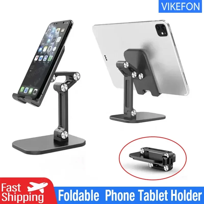 

Mobile Phone Holder Stand Foldable Desktop Tablet Holder For IPhone IPad Samsung Xiaomi Adjustable Universal Cell Phone Stand