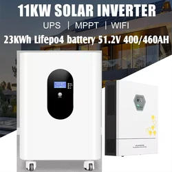 Hot sale 48V 51.2V 300Ah 400Ah 460AH 15kw 20kw 24kw Lithium ion Battery  11KW Hybrid inverter Solar Energy Storage Power Bank