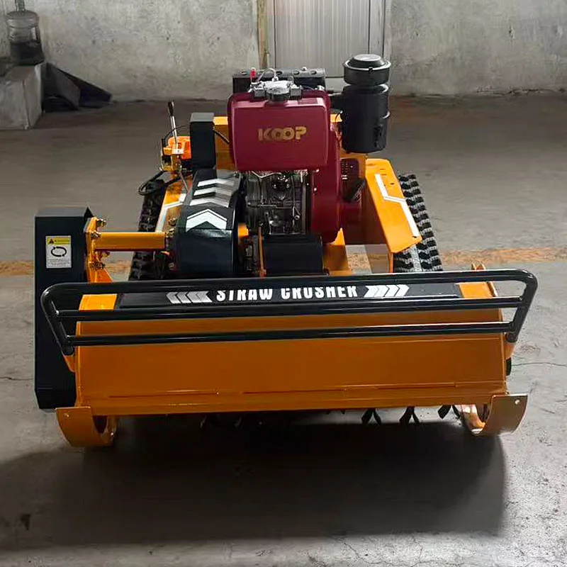 Customized CE EPA Approved All Terrain Cordless Diesel Remote System Flail Lawn Mower DIY Industrial Grade with Free Shipping