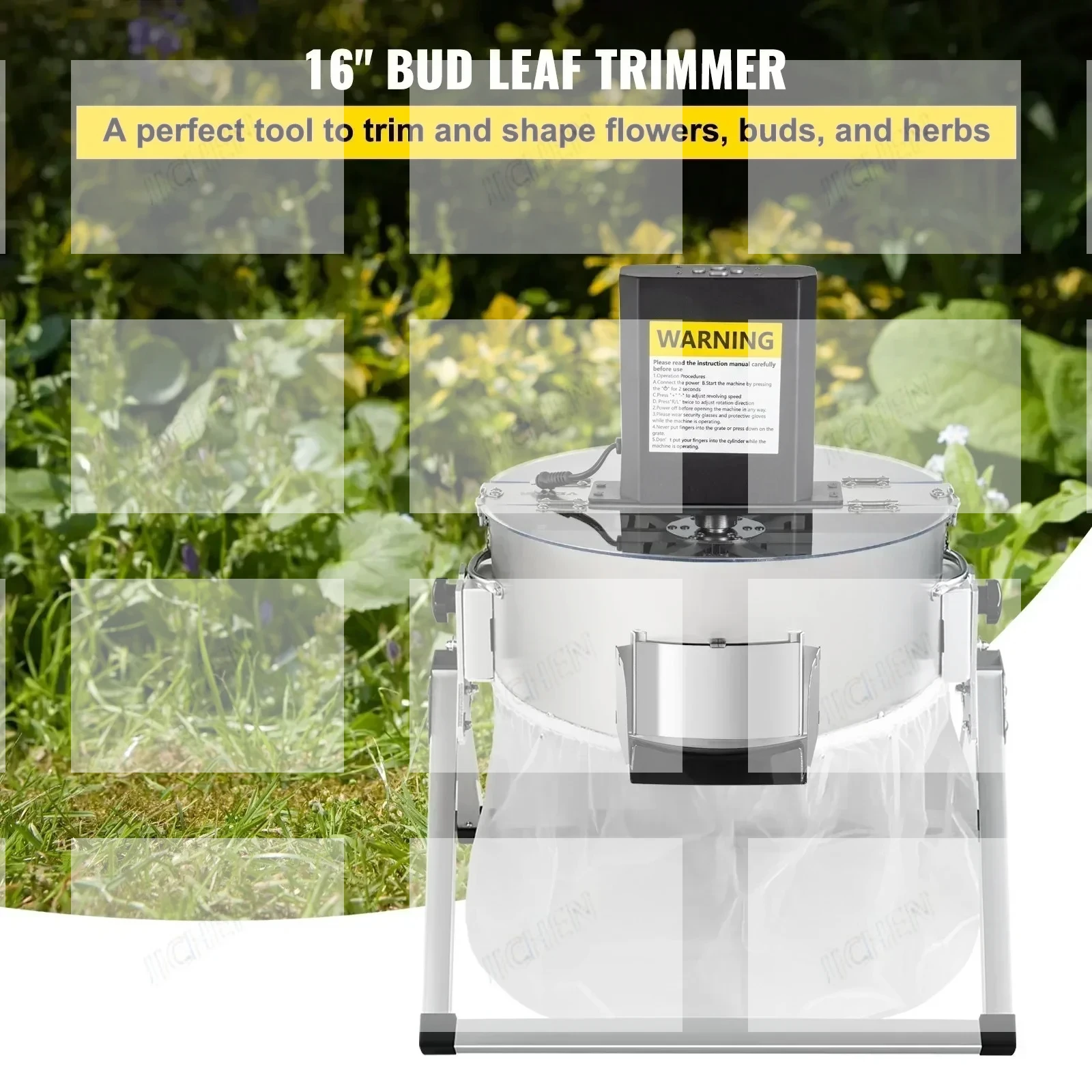 JC Recordador Hojas Brotes، ماكينا كورتادورا بلانتاس سيكاس أو هوميداس Hidropónicas Elendricas Y Manuales 16 Pulgadas #1