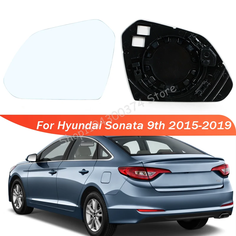 

For Hyundai Sonata 9 9th 2015-2019 Exterior Rearview Side Mirror Lens Glass 87611-C1000 87621-C1000