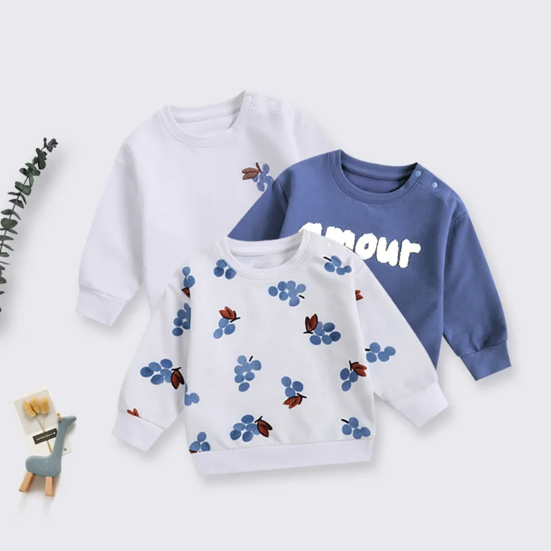 

Детская толстовка класса А, хлопковая верхняя одежда, модная весенне-осенняя куртка с длинными рукавами, детский пуловер, одежда для малышей