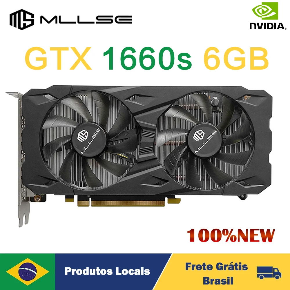 MLLSE Gaming Graphics Card GTX 1660 Super 6GB Placa De Video GDDR6 192 Bit PCI-E 3.0×16 8Pin gtx 1660super 6gb game Video Card