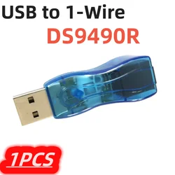 1Pcs/lot New DS9490R DS9490 USB to 1-Wire RJ11 iButton Adapter DS1402D