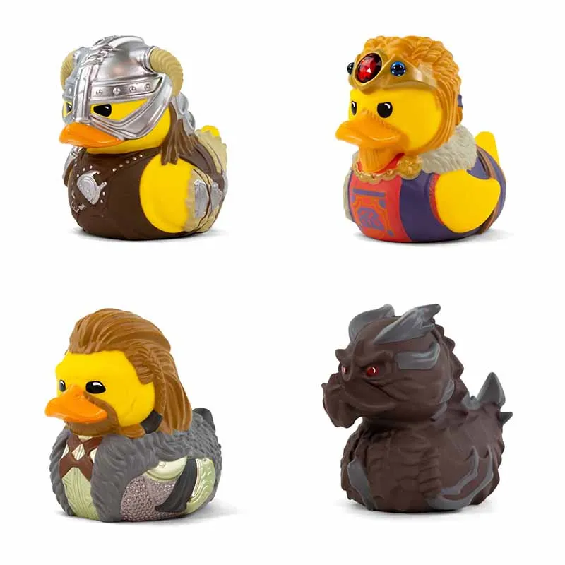 

Original Numskull TUBBZ Skyrim Alduin Cosplaying Characters Collection Duck Collectible Ornaments Desktop Bathtub Toys Kid Gifts