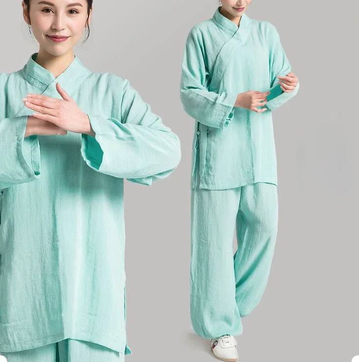 

Unisex Summer High Quality Linen Wudang Tai Chi Suits Taoist Uniform Zen Shaolin Monk Kung Fu Suit Wushu Clothing