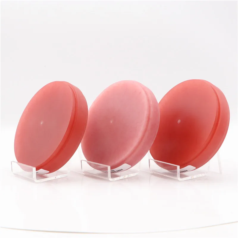 1pcs OD98mm Monochromatic Pink PMMA Blocks For CAD/CAM Milling Dental Supply CAD-CAM PMMA Disc