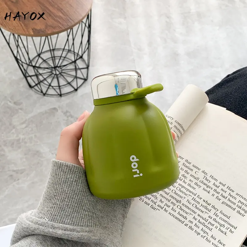 250ml Mini Pumpkin Thermos Stainless Steel Vacuum Flask with Rope Portable Cute Mug Girl Student Thermal Water Bottle Vacuum Cup