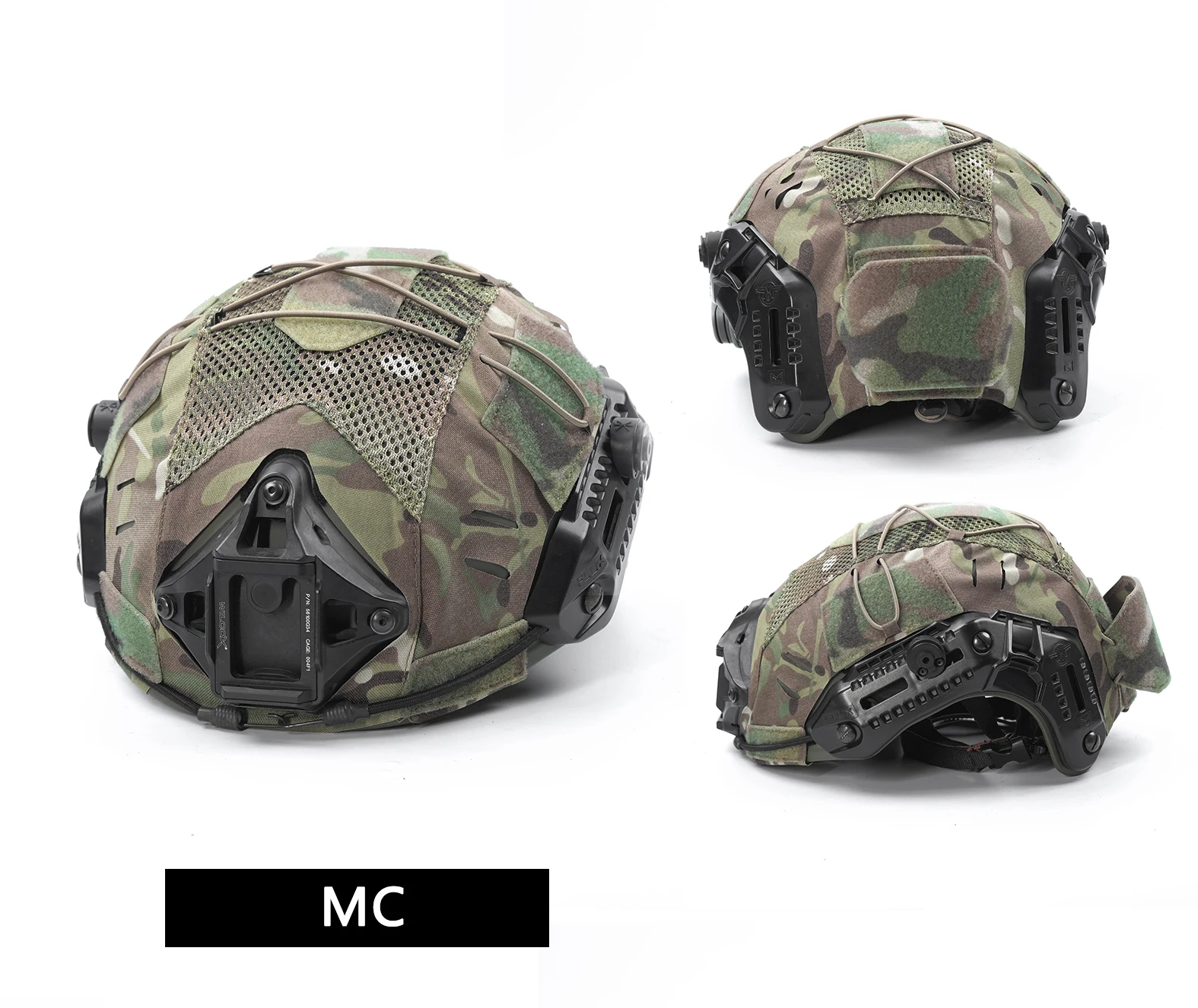 DMgear Molle Tactical MTEK 2.0 Helmet Cover Camo Headwear Airsoft Caza  Gear Battlefield Functional Helmet Accessories