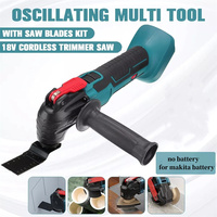 170W Electric Cordless Oscillator, Home Pruning Saw Multi-function Trimmer/Shovel/Cutting Saw Tools For 18V/21V Makita Battery