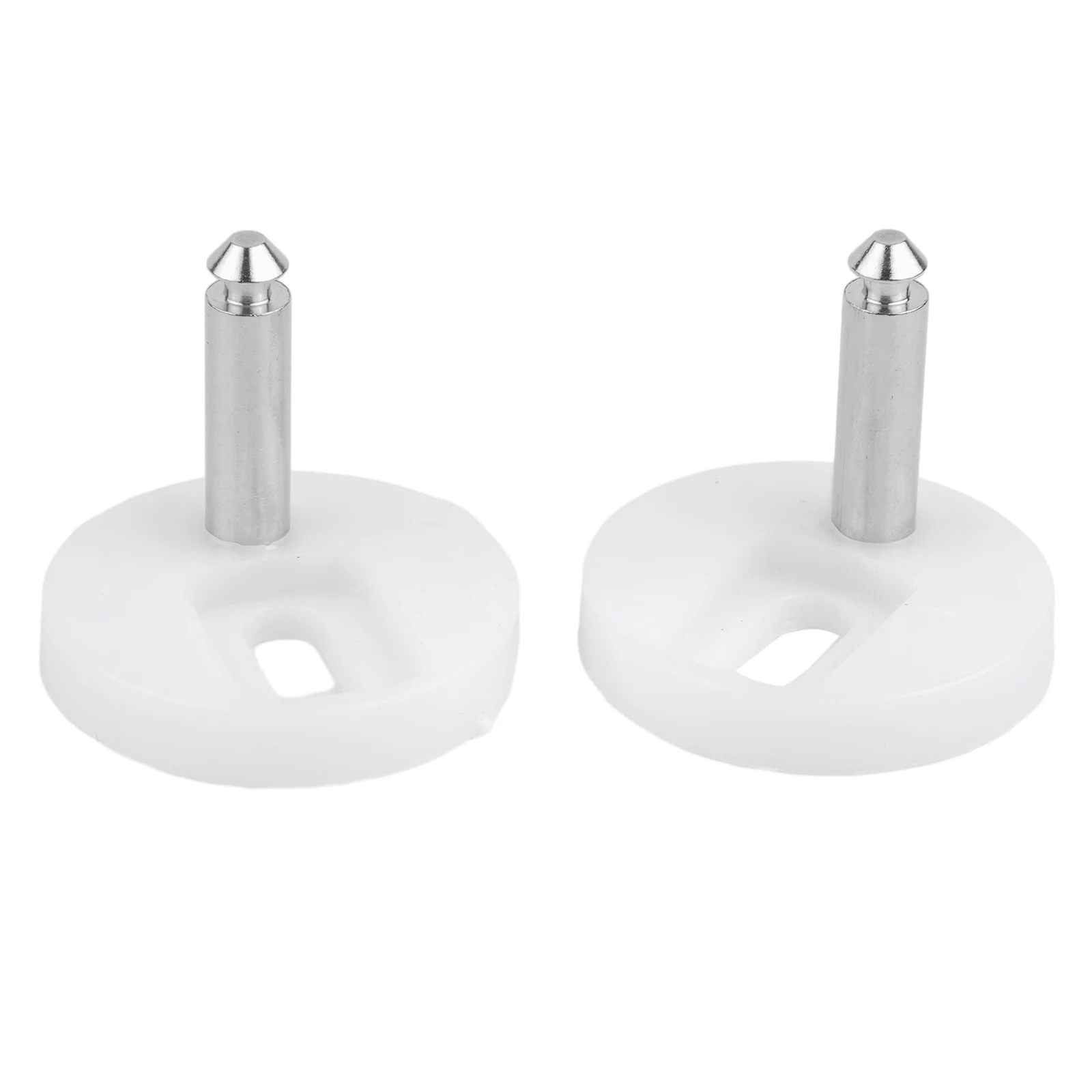 Quick Release Toilet Hinge Kits for UK Standard Toilets - Metal & Rubber Top Fix Fittings for Shaky Toilet Covers (14-16mm Hole)
