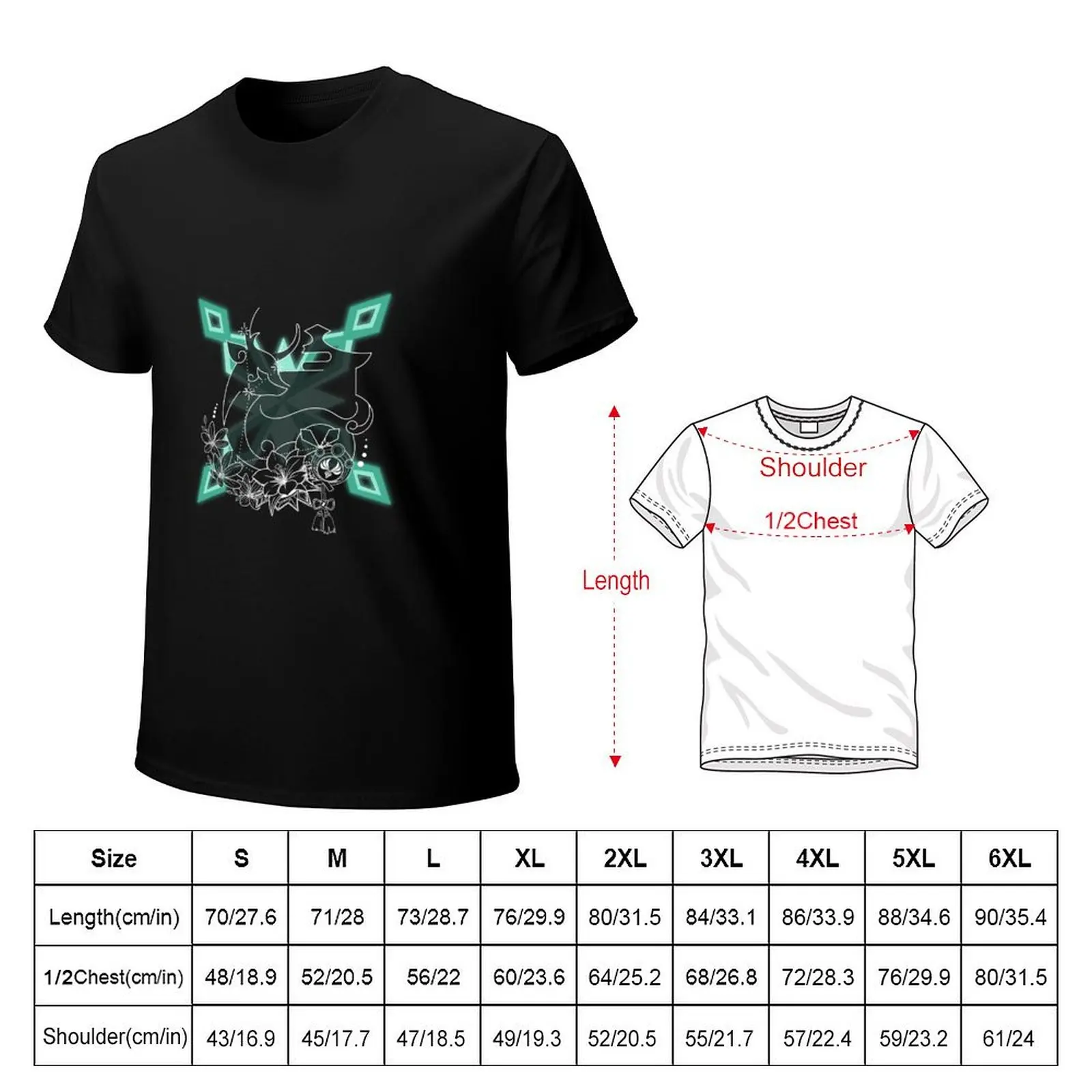 Shikanoin Heizou Constellation Design White T-Shirt Work Outdoor T-Shirt for Men