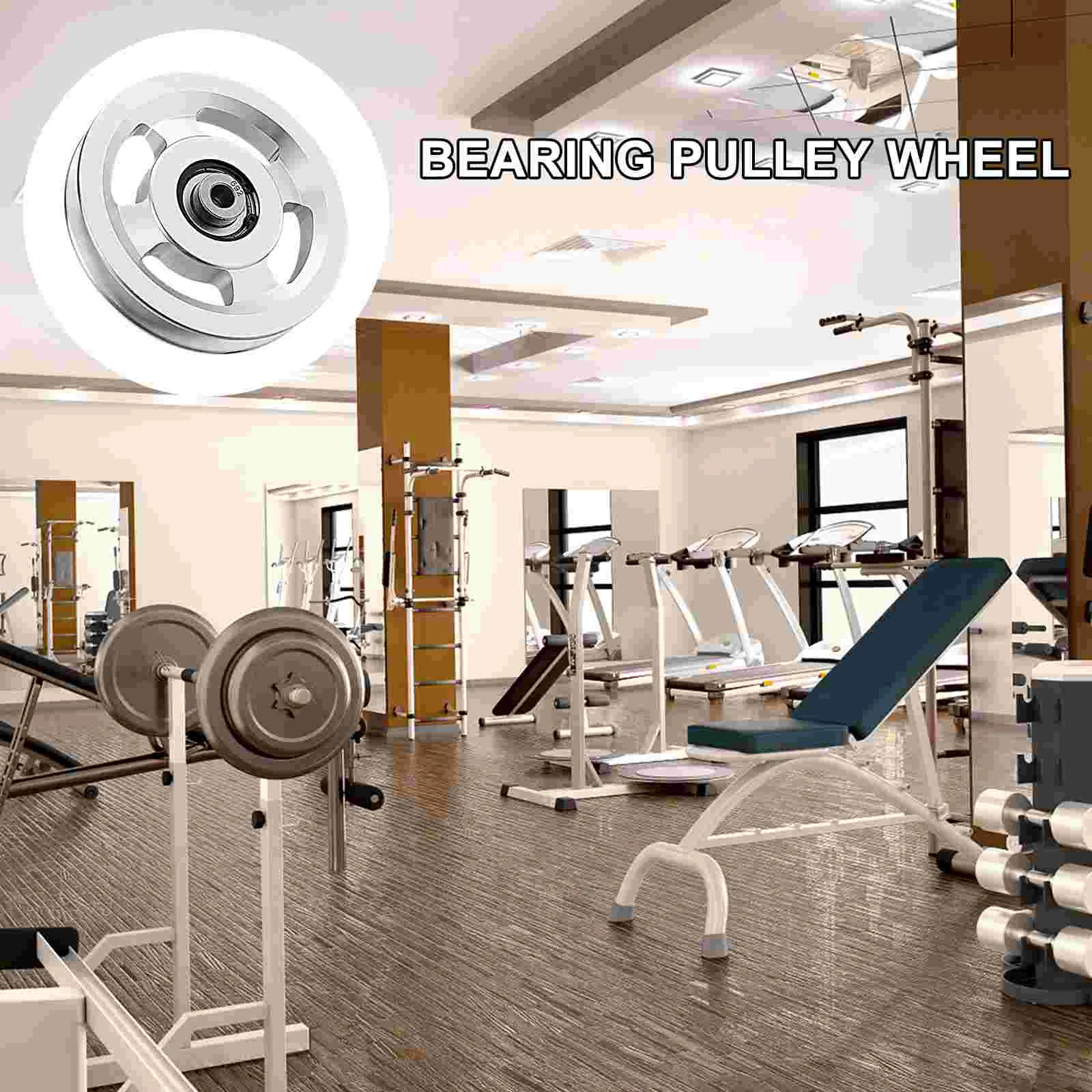 Aluminum Alloy Pulley Gym Equipment Fitness Wheel Bearing Cable Machine Accessories for Replacement Accessory