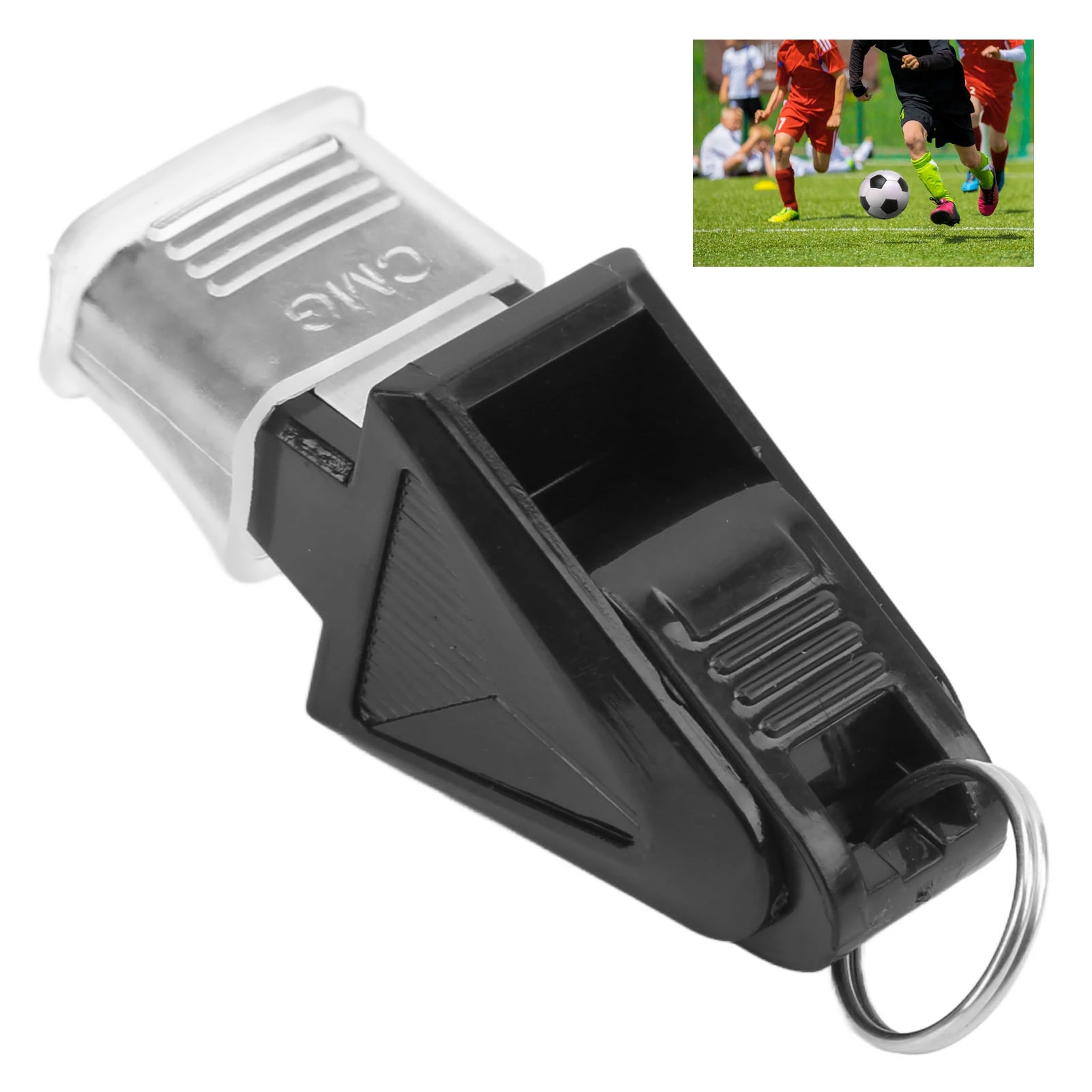 صافرة كرة السلة، صفارة رياضية بلاستيكية شفافة ذات صوت هش مع حبل للتدريب على النجاة في صالة الألعاب الرياضية، صفارة كرة القدم