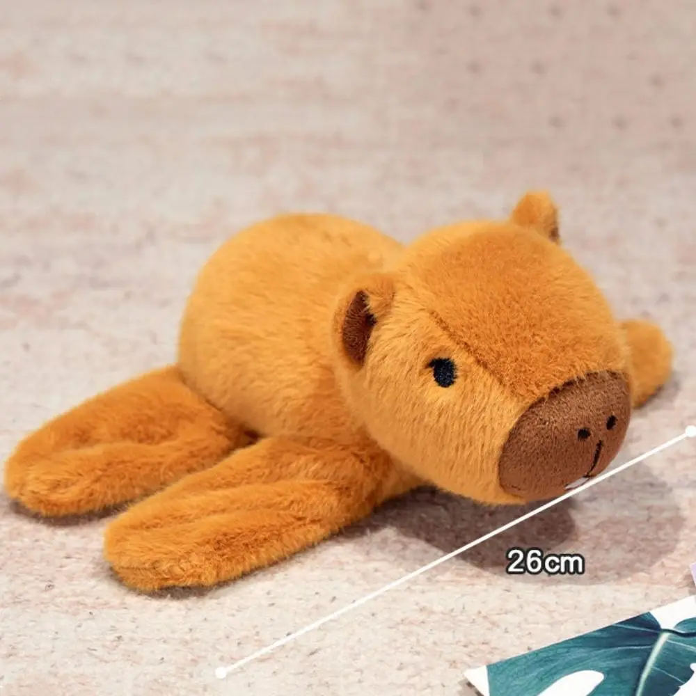 Simulation Capybara Slap Bracelet Soft Cartoon Rodent Plush Doll Slap Bracelet Wrist Style Cute Capybara Plush Wrist Band