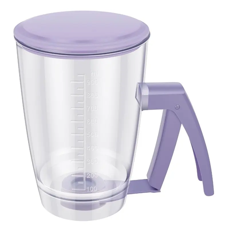 B08B-Pancake Batter Dispenser With Squeeze Handle For Pancakes Waffle Muffin Mix Cake Batter Separator Baking Tool Cupcake