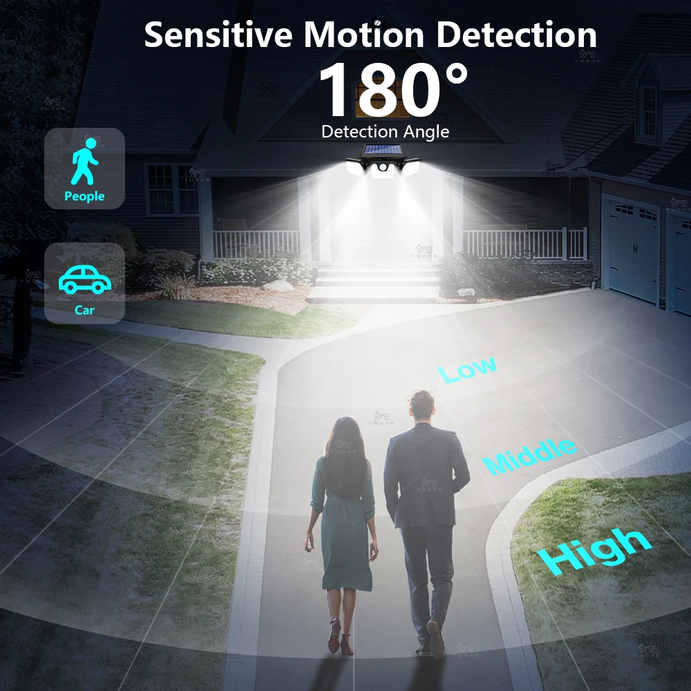 Super Bright Split Solar Lamp IP65Waterproof Outdoor Solar LED Lights 200m² Motion Sensor Solar Wall Light Garden Corridor Light