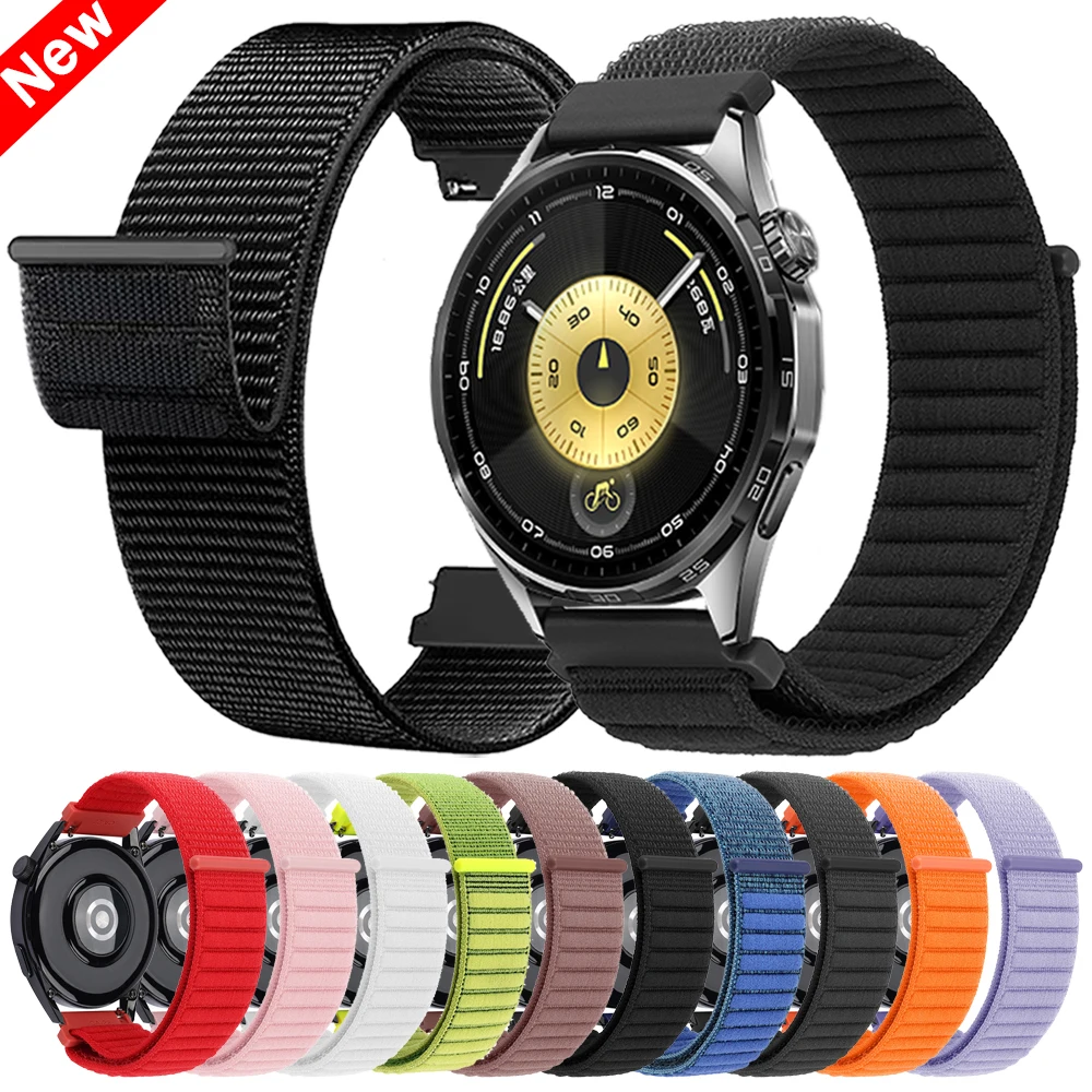 ナイロンバンド 20mm 22mm HUAWEI WATCH GT 6/GT6 Pro スポーツストラップ HUAWEI WATCH 5 4pro GT5 4 3 46mm ランナー通気性ブレスレット