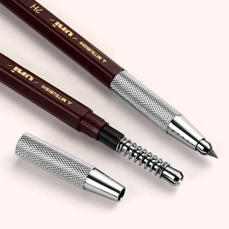 Ołówek automatyczny Uni 2.0mm MH-500 Metalowy długopis do rysowania, animacji, graffiti, urocze ołówki, artykuły plastyczne, japońskie artykuły papiernicze. — zdjęcie produktu 3